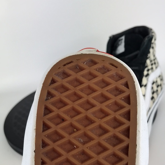 Vans x Supreme Sk8-Hi Pro Checkered Black/White Skate Shoes Men's Size 8.5 - Picture 13 of 16
